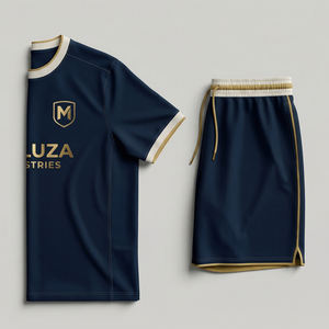 Conjunto de Uniforme de Fútbol Personalizado al por Mayor con Transferencia Térmica, Camiseta de Fútbol con Impresión Vibrante, Transpirable, que Absorbe la Humedad, Tallas Grandes para Equipos - Product Image 5