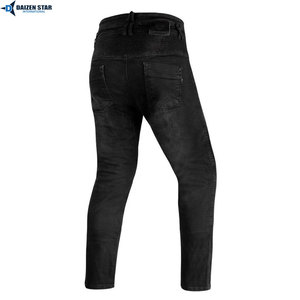 Men's Motorcycle Safety Jeans Aramid Reinforced Denim Riding Pants with CE <b>Knee</b> Protectors - Product Image 3