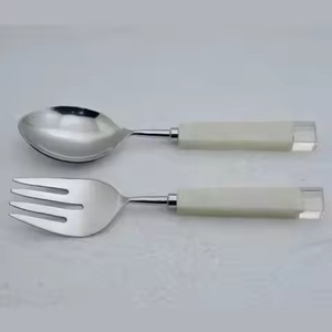 Luxury Salad Serving Collection Premium Stainless Steel <b>Buffet</b> Utensils for Dining - Product Image 2