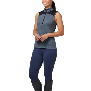 Fournisseurs en gros de sous-vêtements d'équitation pour femmes, personnalisables avec logo, manches longues, taille mi-haute, fermeture éclair, légers - Product Image 3