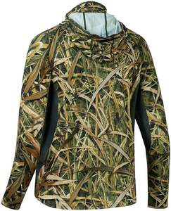 Nouveau design en maille personnalisé avec couvre-visage, léger, haute performance, sweat à capuche à séchage rapide, camouflage 3D pour homme, manches longues - Product Image 6