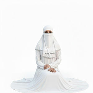 Niqab de qualité supérieure pour femmes musulmanes, foulard respirant à une couche en voile Nida, masque couvrant le visage, jilbab, hijab de prière, niqab - Product Image 3