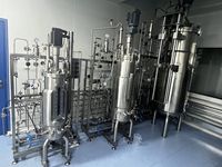 Fermenteur automatique en acier inoxydable de 250 L avec cuve sous pression, commande PLC et moteur pour bioréacteur à virus inactivés