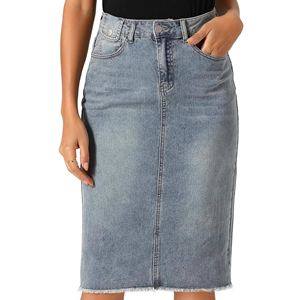 Women Pencil <b>Skirt</b> High Waist Bodycon <b>Midi</b> Stretch Office Casual Fashion - Product Image 4