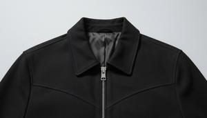 Premium Mens <b>Suede</b> Leather Bomber <b>Jacket</b>-Slim Fit Stand Waterproof Windproof Soft Genuine <b>Suede</b> Full Lining Durable YKK - Product Image 3