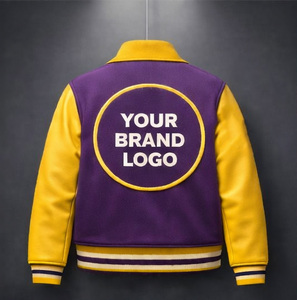 Veste universitaire personnalisée avec logo, vente en gros OEM, veste de baseball de haute qualité pour hommes, femmes et unisexe, veste de baseball universitaire - Product Image 3
