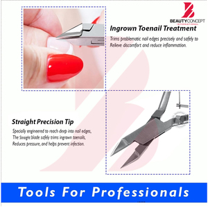 Ensemble d'instruments de podologie en acier inoxydable de qualité supérieure avec logo personnalisé, comprenant coupe-ongles épais, repousse-ongles, nettoyeur et lime. - Product Image 4
