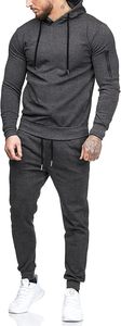 Men's Polyester Fleece Tracksuit Full <b>Zip</b> <b>Jacket</b> Joggers Custom Digital Print Red Black <b>Gym</b> Wear Hooded Collar for Winter - Product Image 3