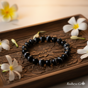 Handmade AAA Banded Agate Round Bead Bracelet – Polished Gemstone Stretch Bracelet <b>for</b> <b>Men</b> & Women - Product Image 3