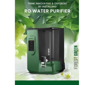 VIBE FOREST GREEN REVERSE OSMOSIS <b>SYSTEM</b> ZINC COPPER ALKALINE TDS <b>system</b> 9L storage capacity LED indicator food grade material - Product Image 3