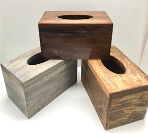Boîte à mouchoirs en bois d'acacia de haute qualité avec logo personnalisé, support de rangement en bois pour mouchoirs, pour la cuisine ou le bureau - Product Image 6