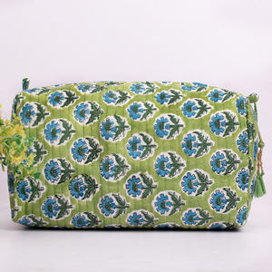 Nuevas Bolsas de Maquillaje de Algodón Personalizadas, Ecológicas, Colgantes, con Diseño Floral de Verano, Gran Capacidad, Estilo Moderno, para Almacenamiento de Cosméticos y Accesorios - Product Image 3