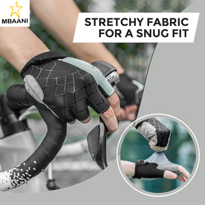 Guantes de Ciclismo para Hombre y Mujer, Guantes para Bicicleta de Montaña con Almohadilla SBR Antideslizante, Guantes para Ciclismo de Carretera - Product Image 3