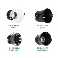 Spot LED encastré minimaliste à bordure ultra-fine 5W 7W 10W 12W, Ra98, CRI élevé, en aluminium