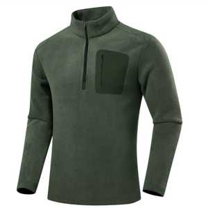 Chaqueta Deportiva de Invierno Personalizada, Cortavientos, con Cierre, Cuello Alto, Bordado Frontal, Unisex, de Forro Polar de Poliéster - Product Image 2