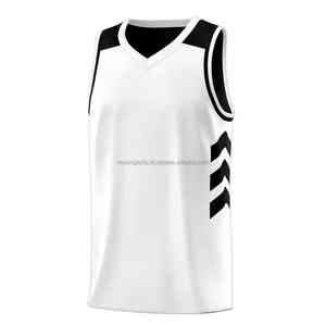 Nouvelle arrivée personnalisé hommes de haute qualité respirant 100% tissu amical confortable Durable réversible hommes basket-ball porter maillot - Product Image 5