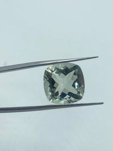 Pierre précieuse en améthyste verte naturelle de qualité supérieure, pierre brute, 21,20 carats, 14 mm, taille coussin, couleur verte, pour la fabrication de bijoux - Product Image 5