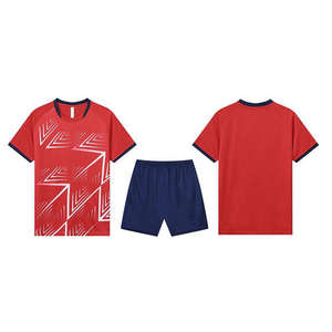 Conjunto Completo Personalizado de Camiseta de Fútbol Unisex con Cuello Redondo y Manga Corta, Nuevo Diseño, Uniforme Deportivo para Verano y Otoño, Servicio OEM, Malla 100% - Product Image 2