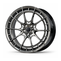 Jantes forgées monobloc VIW-154 à cinq branches, 18-22 pouces, couleur gris anthracite foncé, 5x112 5x114.3 pour BMW Audi Mercedes-Benz