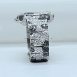 Top Rated Edición Limitada Elegante Totalmente Iced Out Moissanite Tachonado Relojes de diamantes para los hombres a precios asequibles Tiger look - Product Image 5