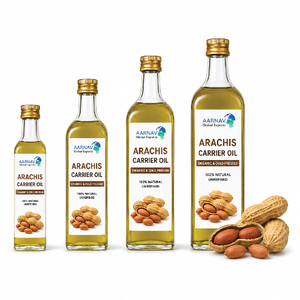 Huile de base d'arachide AARNAV 1000ml 100% pure extra vierge pressée à froid certifiée GMP Qualité supérieure Soin de la peau - Product Image 6