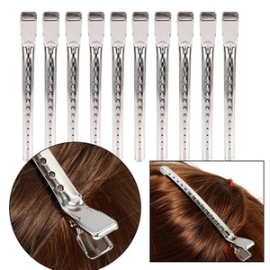 Pinzas de Pelo Largas de Acero Inoxidable, Pinzas de Cocodrilo Metálicas para Peluquería, Herramientas de Estilismo Multiusos - Product Image 3