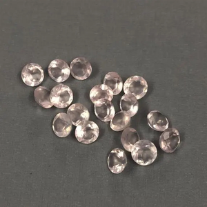 Quartz rose naturel de qualité supérieure de 5mm à facettes coupe ronde pierre précieuse en vrac Unique pour la fabrication de bijoux prix du marché de gros - Product Image 2