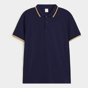 Chemises pour hommes modernes à col et poignets à revers, coupe ajustée, manches courtes, 100 % coton, broderie personnalisée, logo frontal, respirantes - Product Image 4