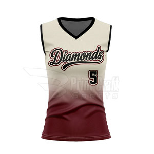 Nouveauté : Maillots de softball sans manches personnalisés avec logo, dernier design - Product Image 2