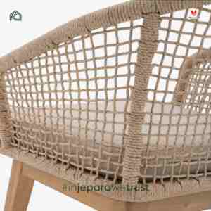 ชุดเก้าอี้หวายสังเคราะห์สำหรับสวนกลางแจ้ง Rinjani Aesthetic PE พร้อมชุดเฟอร์นิเจอร์ไม้สำหรับลานบ้านและรีสอร์ท จากเมืองเจปารา ประเทศอินโดนีเซีย - Product Image 4