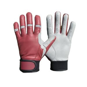 Gants de frappe de baseball ARBAZ MAQSOOD INDS % en cuir de vachette Cabretta véritable avec fermeture auto-agrippante pour droitier - Product Image 2