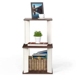 Mesa Auxiliar Multiusos de Diseño Moderno Coras, Instalación Independiente en Wenge y Blanco - Product Image 5