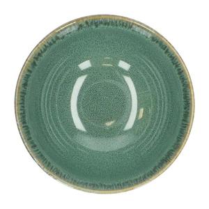 Bol de table en céramique vert forêt à glaçure réactive, profil profond et rond, finition lisse, durable, sans danger pour les aliments, idéal pour les soupes et les salades - Product Image 2