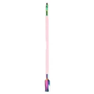 Juego de Empujadores de Cutículas de Acero Inoxidable de Doble Punta con Mango Rosa y Punta Arcoíris, Diseño de Doble Cabeza Reutilizable - Product Image 5