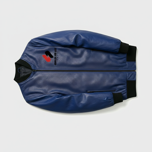 Fashion <b>Men</b>’s Red <b>Jacket</b> Custom Logo PU <b>Leather</b> Lightweight Zipper Casual Wear - Product Image 5