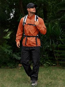 <b>Mens</b> Lightweight <b>Jacket</b> Windbreaker Full <b>Zip</b> Long Sleeve Outdoor Athletic <b>Jackets</b> for Hiking - Product Image 5