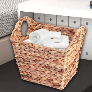 Handwoven <b>Wicker</b> <b>Laundry</b> <b>Basket</b> for Storage and Home Organization Decorative <b>Basket</b> - Product Image 1