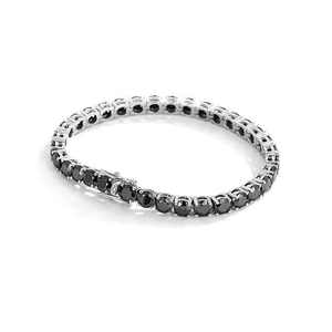 Jewels 925 <b>Silver</b> Black diamond Moissanite Diamond Bracelet Classic Style Gift for <b>Men</b> and Women - Product Image 2