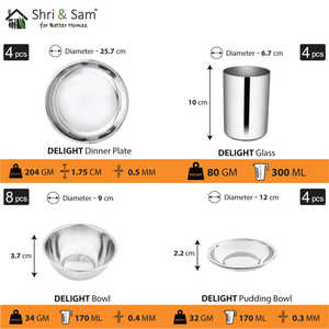 Lot de 28 couverts en acier inoxydable délicieux pour 4 personnes - Product Image 4