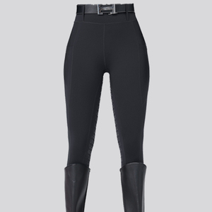 Pantalons d'équitation pour femmes les plus vendus, culottes d'équitation avec assise intégrale en silicone, couleurs blanc et bleu marine - Product Image 5