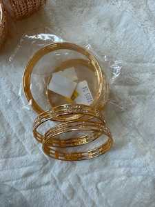 Bracelet en laiton plaqué or de qualité supérieure, fait à la main, traditionnel, classique, vintage, bracelet de mariage pour femmes, bijoux de mode - Product Image 4