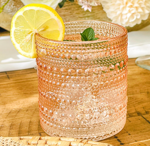 Verres à cocktail, à eau ou à jus rétro vintage en verre, cadeau <span class=keywords><strong>de</strong></span> luxe pour hôtesse ou <span class=keywords><strong>de</strong></span> déménagement, verre à vin gaufré - Product Image 1