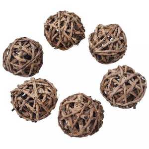 Boule décorative vintage faite à la main style Art Déco en forme de queue naturelle pour la décoration de bureau et de maison, lot multi-pièces 2026 - Product Image 1