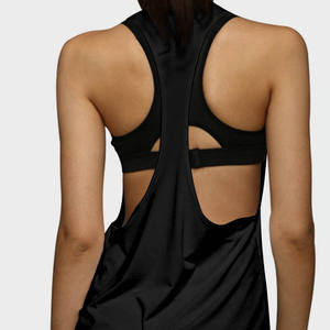 Camiseta Deportiva Informal sin Mangas para Mujer, Camiseta de Gimnasio Holgada, Camiseta Deportiva de Yoga para Mujer, Venta al por Mayor para Fitness - Product Image 5