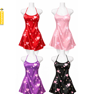 Camisón de Seda Satén Samavia para Mujer, Listo para Enviar, Estampado Romántico, Ropa de Dormir Personalizada, Fabricante Mayorista - Product Image 5