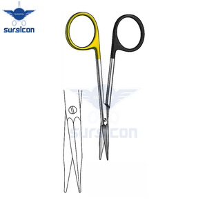Ciseaux chirurgicaux Siegert 11,5 cm / 4-1/2 pouces, lame droite dentelée, Super Cut TC, qualité supérieure - Product Image 4