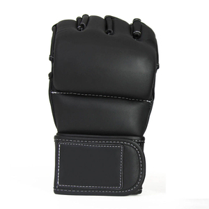 Wholesale Professional MMA Boxing Gloves Laced <b>Hook</b> and Loop Closure Leather Training Equipment Moisture Wicking MMA Gloves - Product Image 3