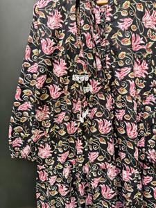 Robe mi-longue en coton imprimé de créateur pour femmes, décontractée, naturelle, écologique, ethnique, tendance, utilisation quotidienne, approvisionnement mondial - Product Image 2