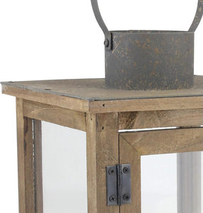 Standard Quality Handmade Wooden Candle <b>Lantern</b> <b>Large</b> Brown Wall Hanging Wooden <b>Lantern</b> for Export Sale - Product Image 4