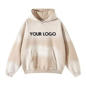 เสื้อฮู้ดดี้ผู้ชายผ้าฝ้ายพรีเมียม แขนยาว สไตล์ลำลอง สตรีทแวร์ รับผลิตตามสั่ง (OEM) ขายส่ง โรงงานผู้ผลิตในสหรัฐอเมริกา - Product Image 3
